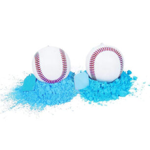Blue gender reveal baseball
